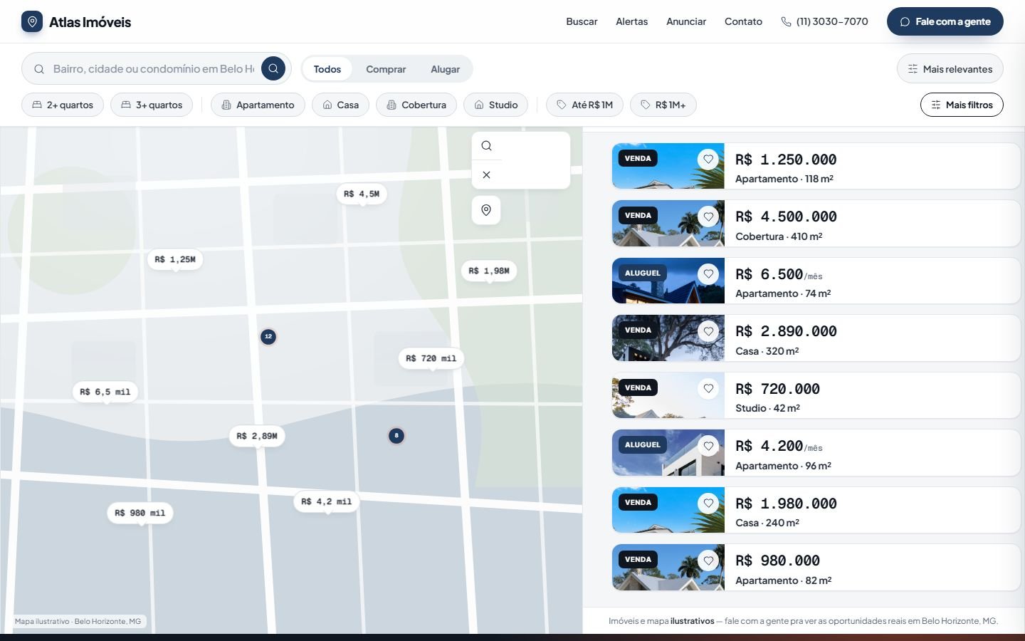 Site Atlas Imóveis