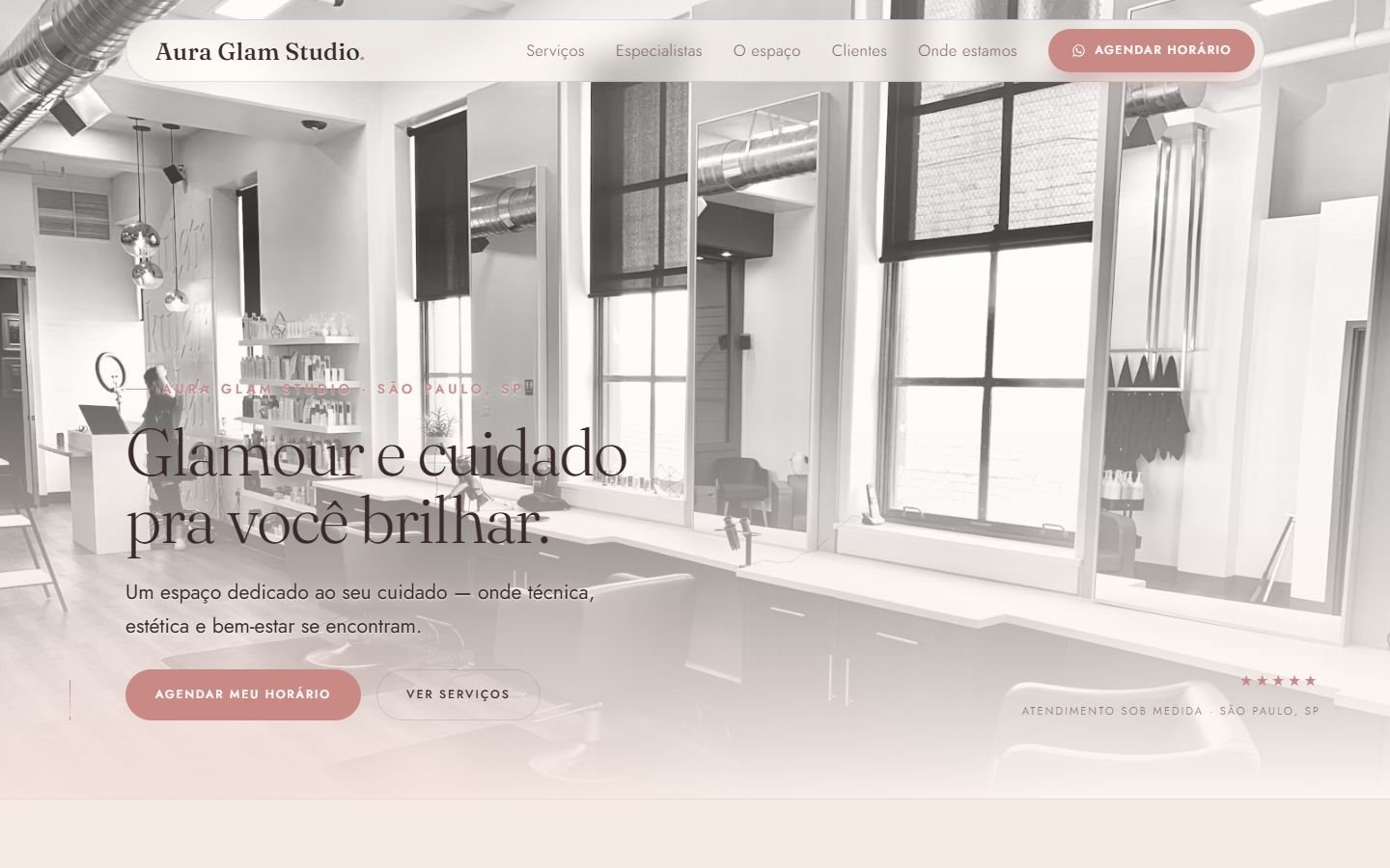 Site Aura Glam Studio