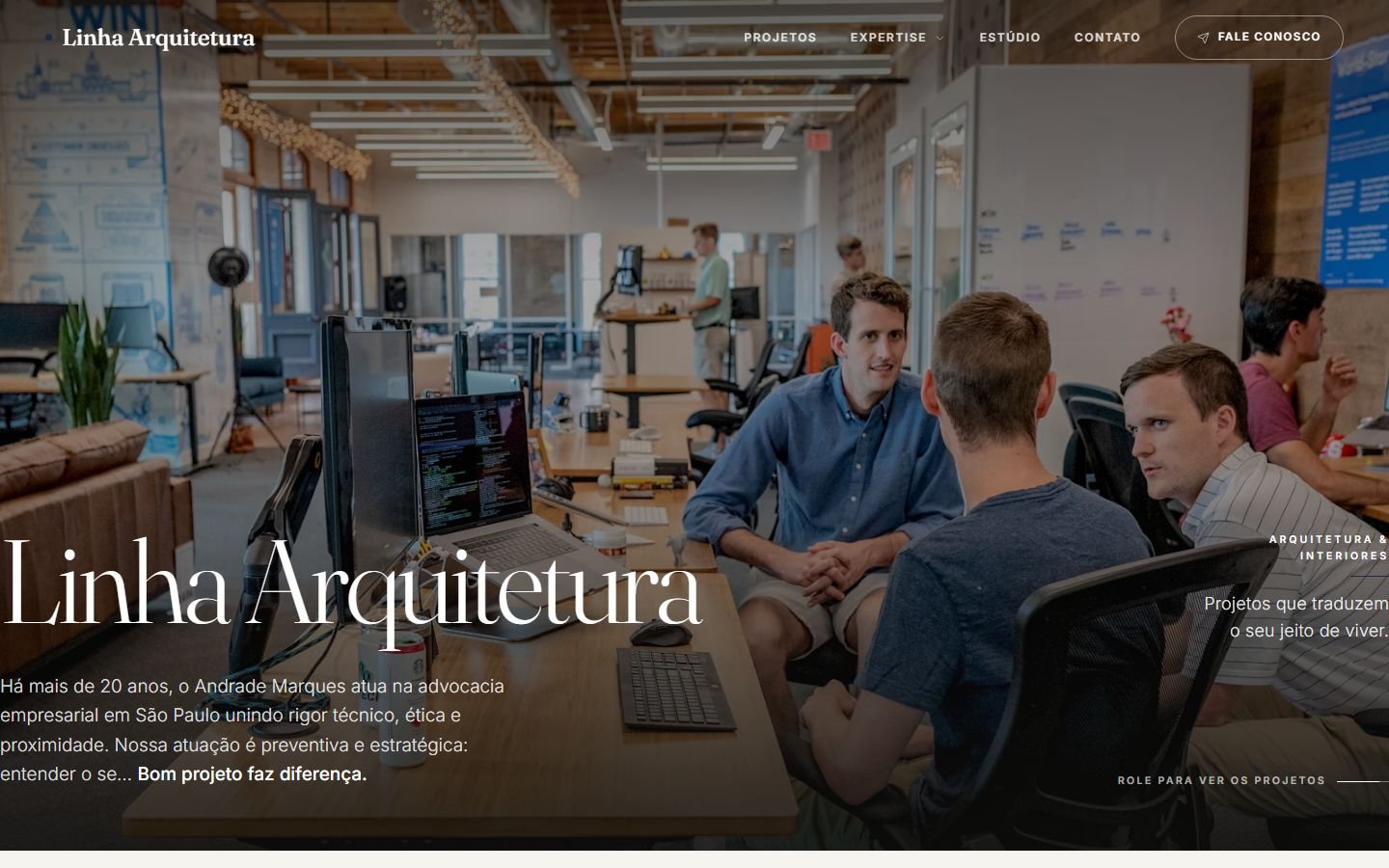 Site Linha Arquitetura