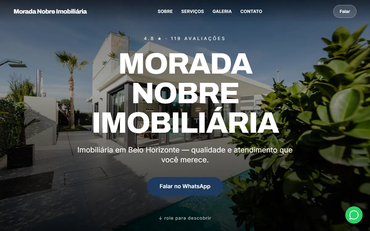 Site Morada Nobre Imobiliária