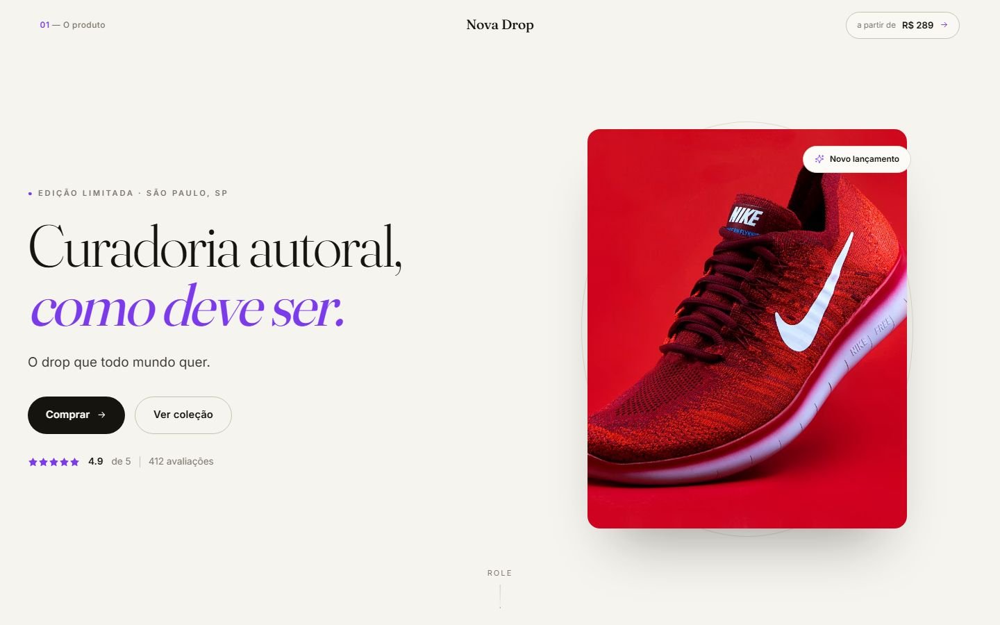 Site Nova Drop