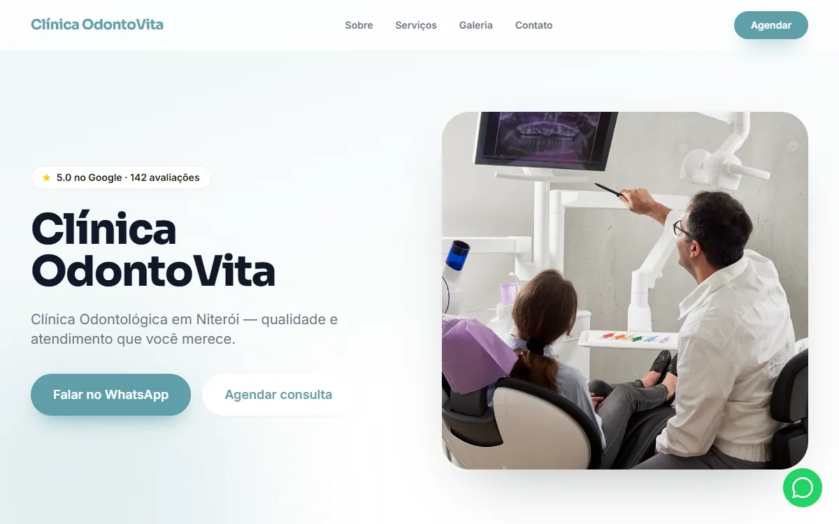 Site Clínica OdontoVita