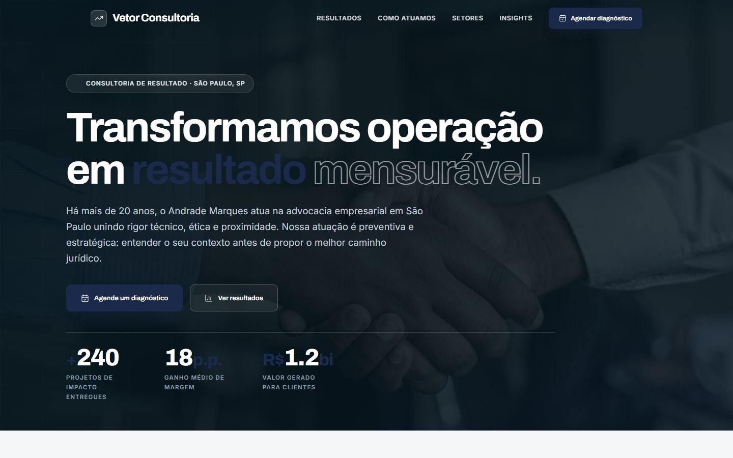 Site Vetor Consultoria